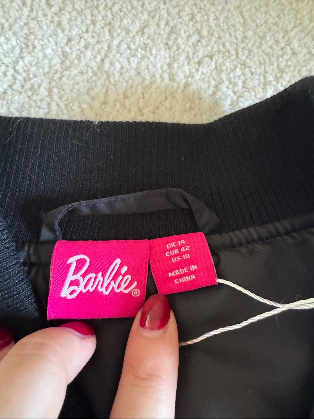 Barbie x Boohoo NWT Bomber Jacket - Picture 6 of 7